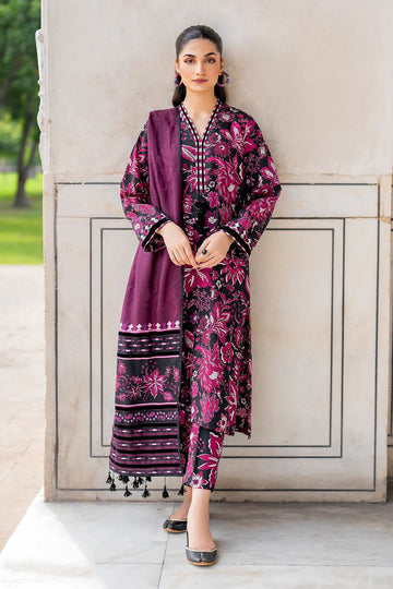 Embbroidered lawn 3-piece Dress
