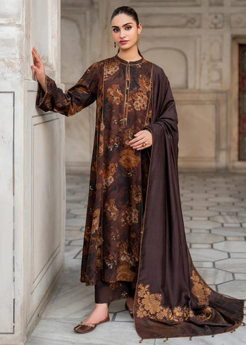 3 - Piece Lawn Embroidered Dress With Lawn Dupatta