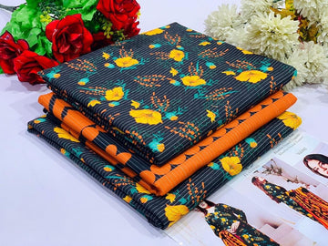 Khaddar Printed 3- Piece Suit