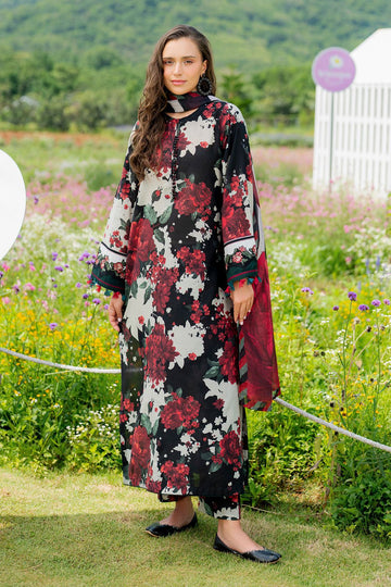 Embroidered Printed Lawn 3 Piece
