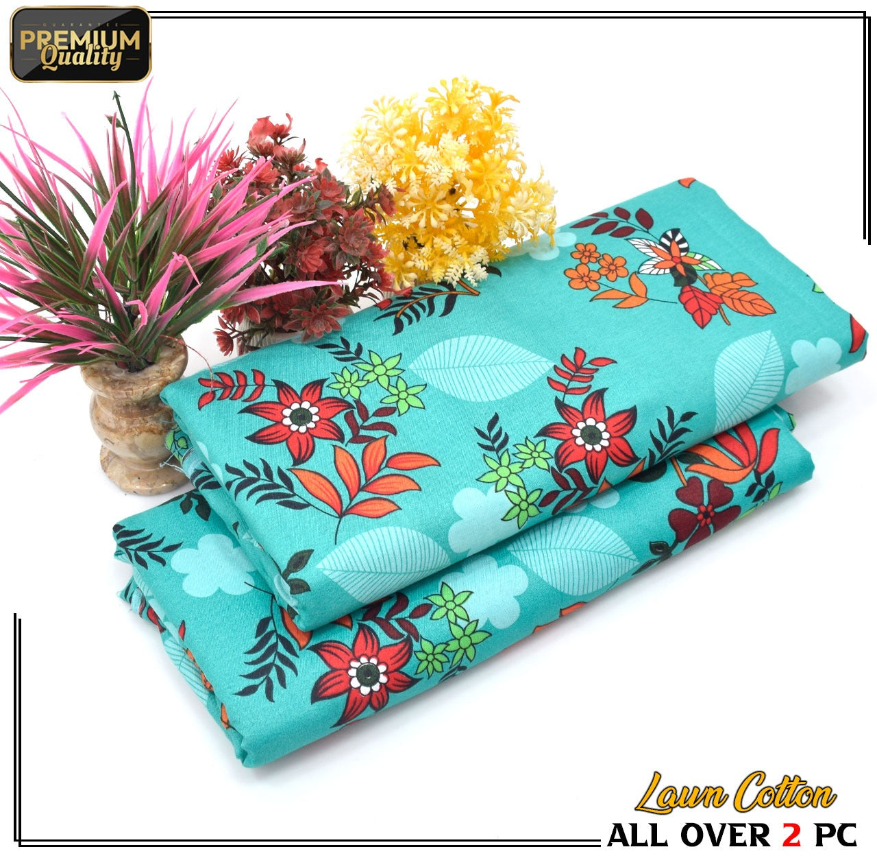 Printed Cotton Lawn 2 Piece