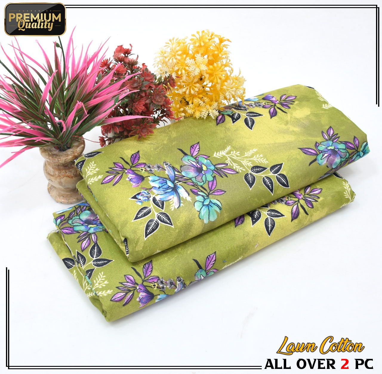 Printed Cotton Lawn 2 Piece