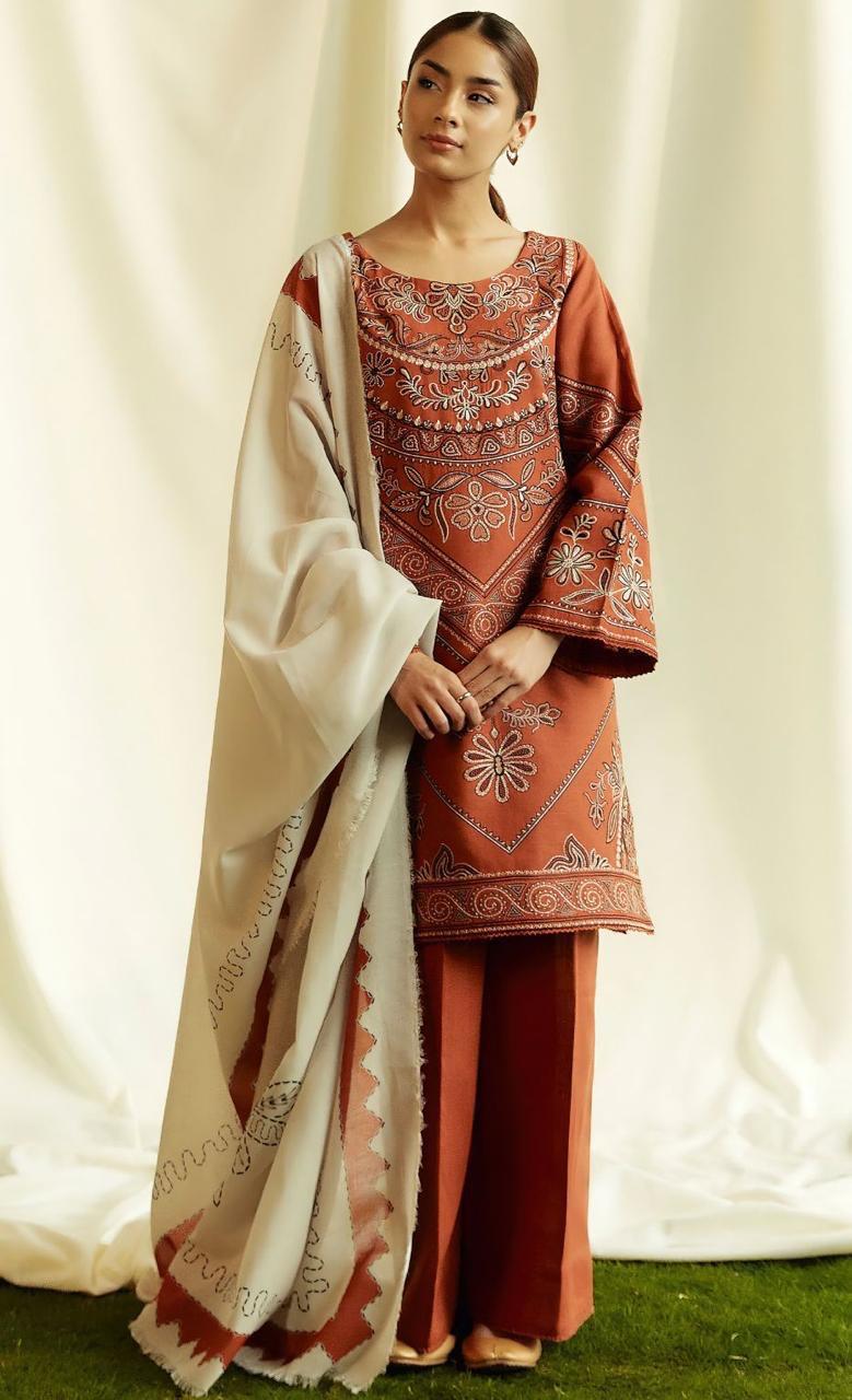 Party wear lawn 3 Piece Dress