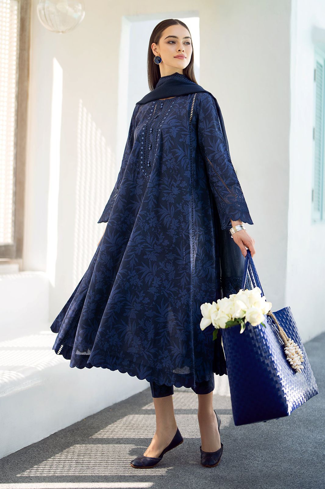 Embroidered Printed Lawn 3 Piece