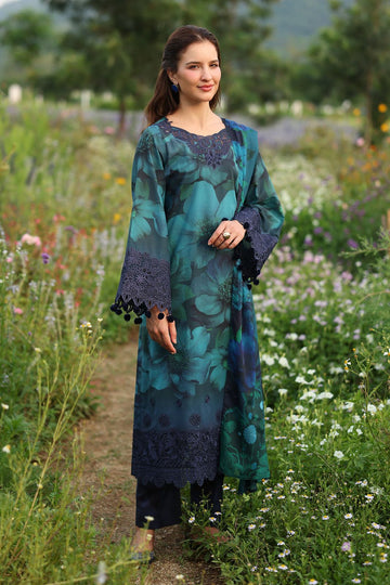 Embroidered Printed Lawn 3 Piece