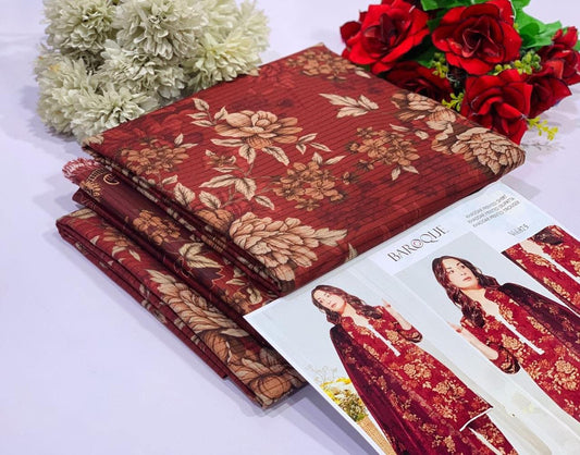 Khaddar Printed 3- Piece Suit